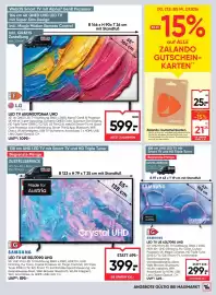 Maximarkt Flugblatt woche 35 Seite 21: Samsung LED TV UE 55U7090 UHD €399,00, Zalando-Gutscheinkarten €21,25