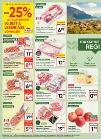 Maximarkt Flugblatt woche 35 Seite 4: Österr. St. Louis Cut Rippen €12,99, Österr. Schweineschopf €6,99