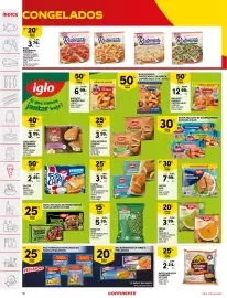 Folheto Continente semana 35 Página 30: Crocantes de frango iglo parmesão & ervas/ original €3,99, Filetes iglo €7,99