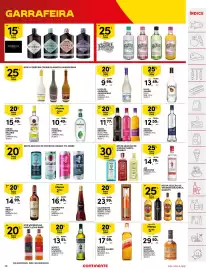 Folheto Continente semana 35 Página 39: Gins da marca Bombay, Vodka Eristoff Black/Pink/Passion Fruit €11,77