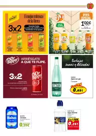 Catálogo Hiper Usera Página 15: Fonter agua con gas €0,65, Fontvella agua mineral €0,25