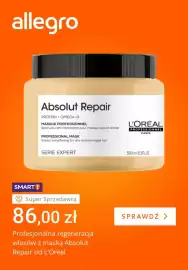 Allegro gazetka tydzień 35 Strona 1: Maska do włosów L'Oréal Professionnel Serie Expert Absolut Repair €86,00