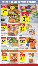 Intermarche gazetka tydzień 35 Strona 24: Kotlety z prażoną cebulką Cedrob €12,99, Pizza Proste Historie King's Stories €7,99