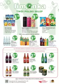 Limonka gazetka Strona 2: Lemoniada Skolim Liner o smaku cytryna i mięta €3,99, Woda lekko gazowana Cisowianka €1,59