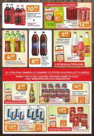 Społem Częstochowa gazetka Strona 10: Napój herbaciany FuzeTea €4,49, Piwo bezalkoholowe Lech 4-pak €13,96