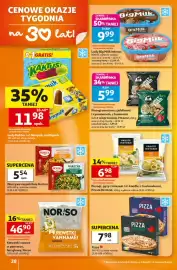 Auchan gazetka tydzień 35 Strona 28: Pierogi smażone z jabłkami i cynamonem, z humusem lub z wieprzowiną, Mooroz €5,99