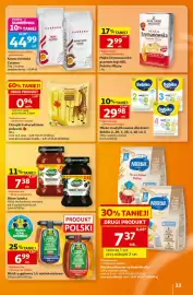 Auchan gazetka tydzień 35 Strona 33: Kawa ziarnista Carraro €44,99, Chrupki kukurydziane pałeczki €0,94