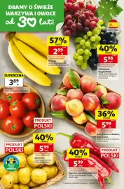 Auchan gazetka tydzień 35 Strona 4: Papryka czerwona podłużna €5,99, Ziemniaki €5,99