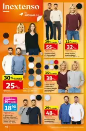 Auchan gazetka tydzień 35 Strona 40: Sweter damski z dekoltem V lub sweter damski typu kardigan €38,00