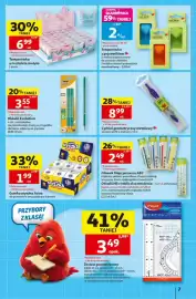 Auchan gazetka tydzień 35 Strona 7: Temperówka w kształcie motyla €6,99, Ołówki Evolution €3,55