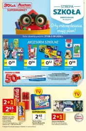 Auchan gazetka | Supermarket Strona 1: Plastelina różne rodzaje €0,52, Napój Coca-Cola, Fanta lub Sprite €2,65