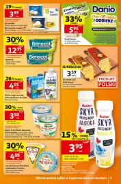 Auchan gazetka | Supermarket Strona 5: Ser gouda / Mozzarella w kulce €3,99, Mleko zagęszczone, niskosłodzone, Gostyń €4,55