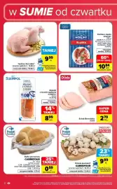 Carrefour Market gazetka Strona 2: Schab Duda €2,79, Pieczarki Carrefour €9,99