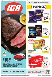 IGA catalogue week 35 Page 5: Cadbury Share‑180g Selected Varieties €3,75, Kettle Potato Chips Selected Varieties €3,00
