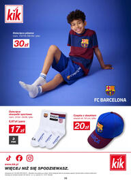 KiK gazetka Strona 16: Skarpetki Sportowe FC Barcelona €17,00, Czapka z daszkiem FC Barcelona €20,00