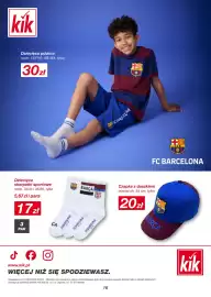 KiK gazetka Strona 16: Skarpetki Sportowe FC Barcelona €17,00, Czapka z daszkiem FC Barcelona €20,00
