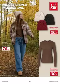 KiK gazetka Strona 7: Damski t-shirt €30,00, Damska koszula flanelowa €75,00
