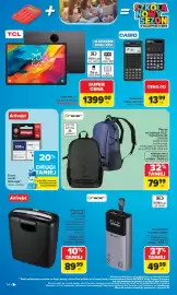 Carrefour gazetka Strona 54: Plecak na laptopa 15,6" PACKER BK/BL TRACER €79,99, Kalkulator CASIO, VECTOR €13,99