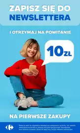 Carrefour gazetka Strona 67: Rabat za zapis do newslettera €10,00