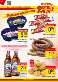 Delikatesy Piotruś Pan gazetka tydzień 35 Strona 1: Lody Excellent ICE MASTRY €9,99, Wafel Góralki IDC €0,99