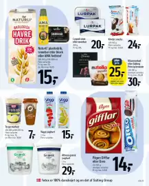Føtex tilbudsavis Side 33: Yoggi yoghurt €15,00, Pågen Gifflar eller Oreo €14,00