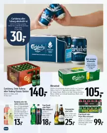 Føtex tilbudsavis Side 36: Carlsberg, Grøn Tuborg eller Tuborg Classic flasker €140,00, Hoegaarden eller Leffe €25,00