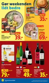 Lidl tilbudsavis Side 2: Højer hamburgerryg, røget bacon eller skinke €39,00, Vega Roja Tempranillo eller Primitivo €35,00