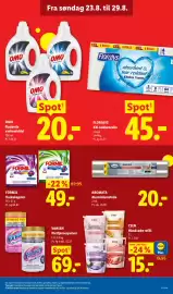 Lidl tilbudsavis Side 33: Formil Vaskekapsler €49,00, Omo flydende vaskemiddel €20,00