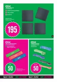 Sport Outlet kundeavis uke 35 Side 25: OX treningsstrikk €50,00, Ox treningsmatte €195,00
