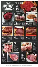 Catalogue E.Leclerc page 2: Porc: côtes avec os échines, parenières x 10 a griller €3,17, Porc: épaule entière avec os €3,95