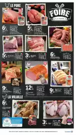 Catalogue E.Leclerc page 3: Charcuterie des flandres - saucisses de toulouse x8 €6,99, Ferial - farcie à légumes €6,79