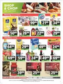 SuperSpar catalogue Page 5: Rhodes Power Smoothie Assorted €24,00, Clover Flavoured Custard or Chocolate Dessert €50,00