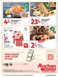 Catalogue Auchan Supermarché page 8: DONUT'S €2,50, MON JOUR W! CREVETTES DÉCORTIQUÉES CUITES RÉFRIGÉRÉES €4,99