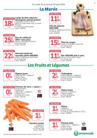 Catalogue Promocash page 2: Promo - filet de rouget €15,49, Promo - filet de julienne 500/1000 €11,99