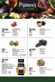 Catalogue Monoprix page 11: Kiwi vert €3,00, Gwenne Pommes de terre €2,49