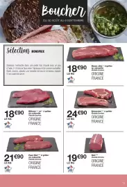 Catalogue Monoprix page 13: Faux filet*** à griller €21,90, Bifteck €18,90