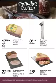 Catalogue Monoprix page 14: Jambon Serrano €18,00, Rostello Rôti de jambon aux herbes €22,50