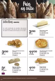 Catalogue Monoprix page 18: Tarte abricot crème d'amande €11,50, Pain au chocolat pur beurre €3,80