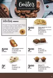 Catalogue Monoprix page 19: Gâche €5,50, Brownie €3,90