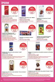 Catalogue Monoprix page 32: Lindt Tablette de chocolat au lait noisettes €4,84, Ferrero Rocher €2,17