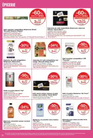 Catalogue Monoprix page 38: Nescafé Espresso concentré €4,61, 24 Terre Café en grains Honduras €5,80