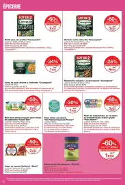 Catalogue Monoprix page 42: Cassegrain Petits pois & carottes €2,91, Cassegrain Ratatouille à la provençale €4,94