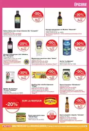 Catalogue Monoprix page 43: Carapelli Huile d'olive extra vierge Classico Bio €9,14, Cholula Sauce piquante chipotle €3,14
