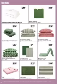 Catalogue Monoprix page 80: Matelas 3 parties €50,00, Tapis de bain €12,00