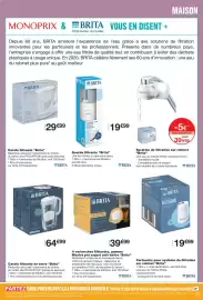 Catalogue Monoprix page 83: BRITA Cartouche pour système de filtration sur robinet €19,99