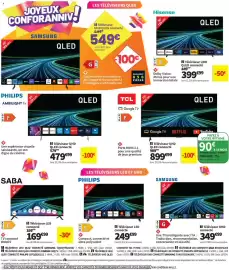 Catalogue Conforama page 12: PHILIPS Téléviseur LED connecté €249,99, SAMSUNG Téléviseur UHD connecté €349,99
