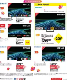 Catalogue Conforama page 13: SAMSUNG Téléviseur UHD Mini Led connecté €1.170,00, TCL Téléviseur UHD Mini Led Connecté €699,99