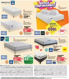 Catalogue Conforama page 20: Matelas Maman cool 2 €399,99, Matelas Frangin 3 €229,00
