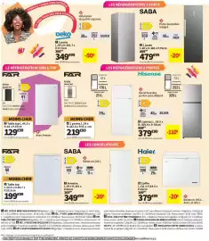Catalogue Conforama page 36: Haier Coffre €379,00, FAR Table top €129,99
