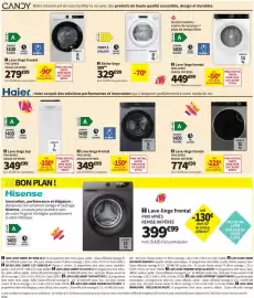 Catalogue Conforama page 38: Sèche-linge €329,00, Lave-linge frontal €279,00